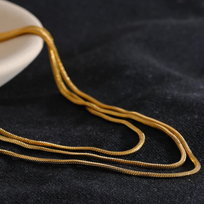 Collar Triple Chapado en Oro de 18K