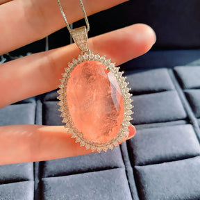 Collar con Colgante de Piedra Turmalina