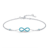 Pulsera Plata Infinito con Turquesa de Plata